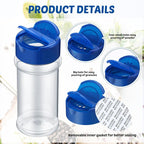 Eccliy 36 Pack 3 oz Clear Plastic Spice Jars - Image 3