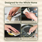 Plant-Based Kitchen Sponges | USDA Biobased Certified | FSC & PETA Approved | - Image 4