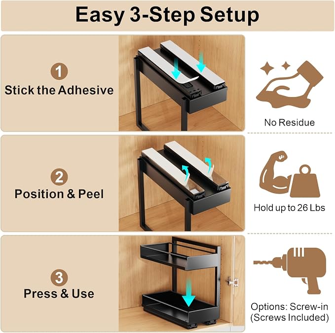 iSPECLE Spice Racks for Inside Cabinet - Image 6