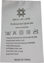 Resist water 3 big Pockets Waist Server Apron Kitchen Restaurant Unisex Half - Image 7
