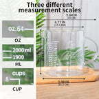 77L Glass Measuring Cup, High Borosilicate Glass Measuring Cup - Image 5