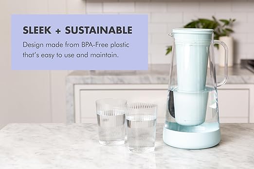 LifeStraw Home – Water Filter Pitcher, Stormy Blue, BPA Free Designed - Image 6