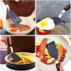 KLAQQED 4Pcs Spatula Silicone Heat Resistant Flexible Rubber Silicone Spatulas - Image 2