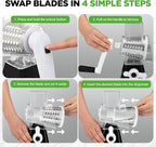 Nutrichef 3 in 1 Cheese Grater & Shredder | Strong Suction Base, Rotary Handle - Image 3