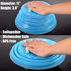 Kichwit Collapsible Silicone Microwave Plate Cover Splatter Guard, Dishwasher - Image 3