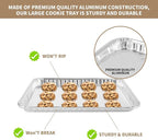 24 Pack 16 x 11 inch Aluminum Disposable Cookie Sheets - Image 3