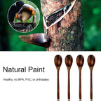AOOSY Spoons, Wooden Spoons for Eating, 6 Pieces Japanese Natural Soup Spoons - Image 6