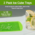 Silicone Mini Ice Cube Trays 2 Pack, 160 Small Ice Cube Molds Easy Release - Image 7