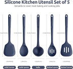 Silicone Kitchen Cooking Utensil Set: U-Taste High Heat Resistant 13.6in - Image 2