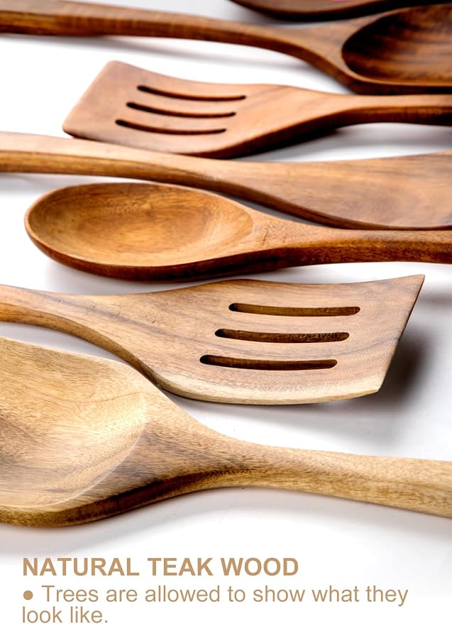 Nucookery Wooden Cooking Utensils Set - Image 7