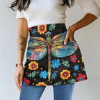 Server Apron with 3 Pockets, Waterproof Oil Waitress Waiter Half Apron - Image 2