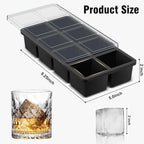 Samuelworld Large Ice Cube Tray: 2024 Upgraded Silicone Square Ice Cube Mold - Image 2
