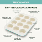 GreenPan Bakewell 12-Cup Muffin Pan, Healthy Ceramic Nonstick Bakeware - Image 4