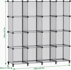 HOMIDEC Closet Organizers and Storage, 16 Cube Storage Organizer, Portable - Image 3