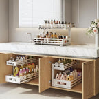 2-Pack 19"Deep Under Sink Organizer And Storage, 2-Tier L-Shaped Pull Out - Image 5