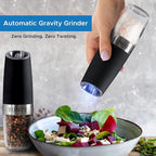 Gravity Electric Salt and Pepper Grinder Set White Elephant Gifts - Image 6