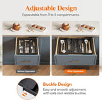 Lifewit Utensil Organizer for Kitchen Drawers, Expandable Cooking Utensil Tray - Image 4