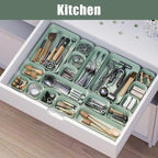 Plastic Drawer Organizers, Bathroom and Vanity Organizer Plastic Tray, Makeup - Image 5