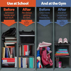 Piffny Locker Organizer Shelf， Adjustable Width and Height, Ideal Locker Shelf - Image 3