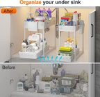 Sevenblue Under Sink Organizer, Bathroom Organizers and Storage, 2 Tier - Image 3