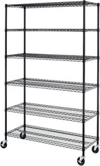 BestOffice Storage Shelves 6 Tier Metal Shelves Adjustable Heavy Duty Garage by BestOffice