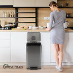 Simpli-Magic 13.2 Gallon Step Trash Can – Kitchen Garbage Can - Image 8