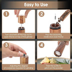 Wooden Salt and Pepper Grinder Set - Image 6