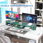 gianotter Dual Monitor Stand Riser, Desk Organizer - Image 3