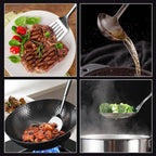 5 PCS Cooking Utensils Set Stainless Steel Kitchen Utensils Gadgets Resistant - Image 5