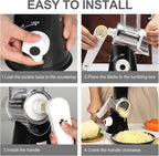 Cambom 5 in 1 Rotary Cheese Grater Hand Crank Cheese Shredder - Image 8