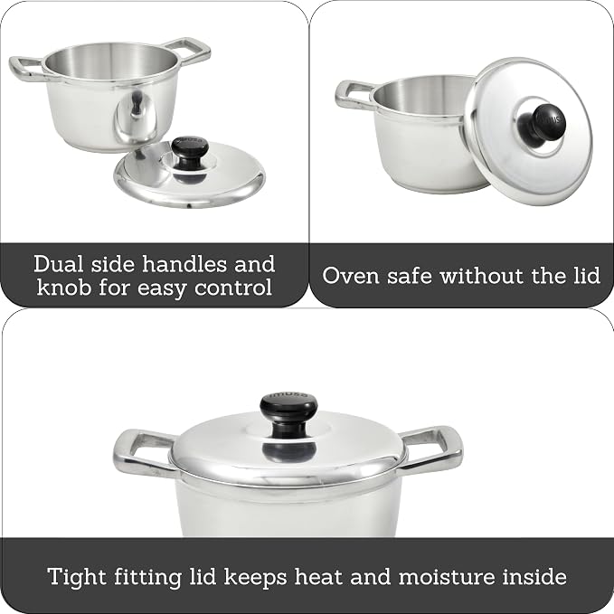 IMUSA 5.8qt H. Cajun Cast Aluminum Dutch Oven - Image 2