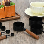 Black Measuring Cups and Spoons Set, Measuring Spoons and Measuring Cup Set - Image 4