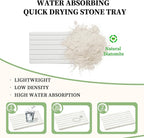 2 PCS Water Absorbing Diatomite Coasters, Stone Drying Mat - Image 4