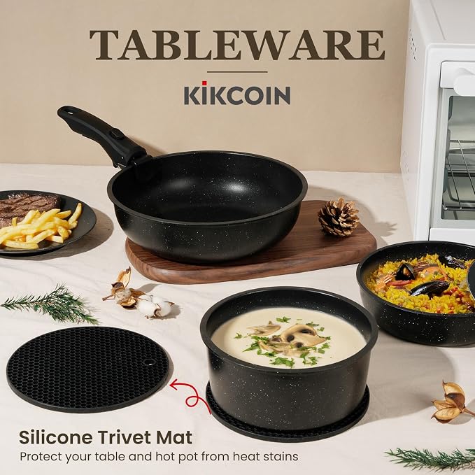 KIKCOIN Nonstick Pots and Pans Set 24 Pack - Image 7