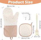 10 Pcs Kitchen Oven Mitts and Potholders Set - Image 2