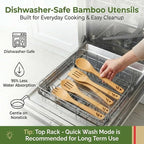 Dishwasher Safe Bamboo Wooden Spoons - Image 2