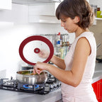 Universal Lid for Pots Pans and Skillets, 2 Pack Pan Cover fit 7", Silicone - Image 5