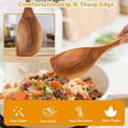 2 Pack Premium wooden spoons for cooking - Image 2