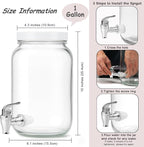 1 Gallon Large Glass Drink Dispensers - Image 5