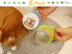 Comtim Pet Can Covers/6 Pack Silicone Dog Cat Food Can Lids/Universal Size Fit - Image 2