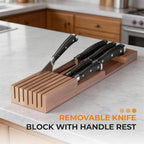 TIOPGHAD Small-Bamboo-Silverware-Drawer-Organizer, Expandable Utensil Kitchen - Image 5