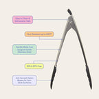 GIR: Get It Right Premium Stainless Steel Locking Tongs - Image 3