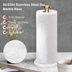 NearMoon Standing Paper Towel Holder, Kitchen Paper Towel Tissue Holder- - Image 4