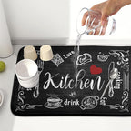 Dish Drying Mats for Kitchen Counter 16 x 18 Inch, Kitchen Drying Mat - Image 6