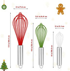 OYV Christmas Whisk Set – 3 Sizes – Holiday Red, Cooking & Mixing, Christmas - Image 5