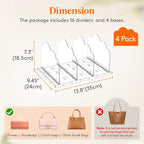 Lifewit Purse Organizer for Closet, Adjustable Clutch Purse Storage Organizer - Image 4