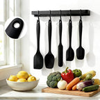5 Pieces Silicone Spatula Set BPA Free Non Stick Rubber Spatula Heat Resistant - Image 6