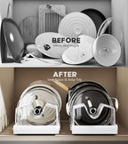 Lozovin Pull Out Pots and Pans Organizer Under Cabinet, Sliding Lid Holder and - Image 4