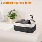 OIAHOMY 4 Pack Storage Baskets for Organizing, Small Bins for Shelves, Cute - Image 3