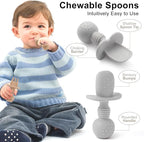 Eascrozn Silicone Baby Feeding Set, 2 Pack Divided Baby Plates - Image 3